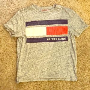 Tommy Hilfiger gray shirt.